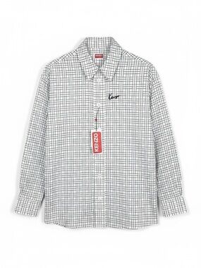 NWT KENZO Paris Oversized Jacquard Cotton Weave Shirt - Size S